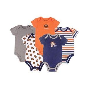 UNIQUE 5 Pack Multi Design Bodysuit - Multicolour
