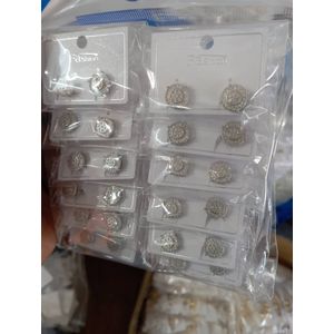 Silver Non Piercing Clip On Earings 1 Set