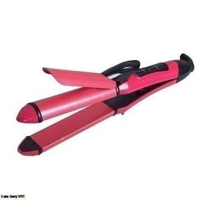 Nova 2 In 1 Hair Straightener And Curler-Brush