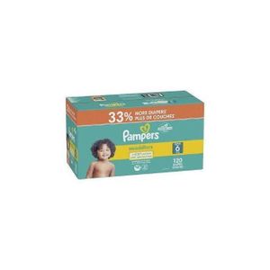 Pampers Swaddlers Baby Diapers, Size 6, 13-18kg, (120 Count)