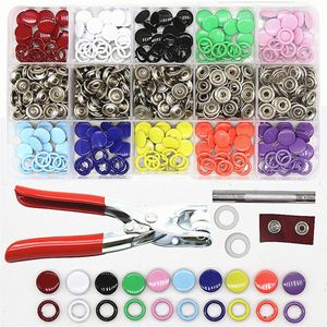 200pcs Snap Fasteners Kit with Pliers 9.5mm Metal Button Snap Fasteners DIY  Snap Button Set