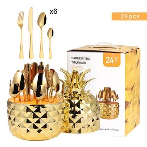 24-piece stainless steel tableware/cutlery set