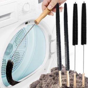 4-Piece Set Of Cleaning Brushes For Washing Machine Exhaust Pipes, Washing Machine Cleaning Brushes, Sink Cleaning Brushes, Flexible Rod Cleaning Brushes