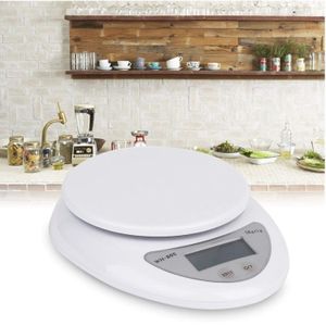 Digital Kitchen Scale, Multifunction Food Scale, Diet Food Compact Scale Measures in Gm and OZ, 0.1oz/ 1g Increment, 11lb/5kg