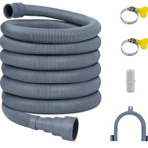 5 Meters Universal Washing Machine Drain Hose Extension Pipe Kit