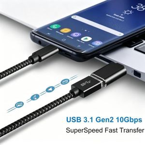 Type C OTG USB C Male to USB A Female Adapter Thunderbolt3.0 Cable High Speed Data Transfer Connector For Smartphones Tablets