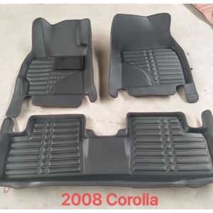 Toyota COROLLA 2008-2012 BLACK 3D CUSTOMISED LEATHER MAT