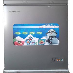 TORNADO 92L Chest Freezer With Key Lock Function - Silver