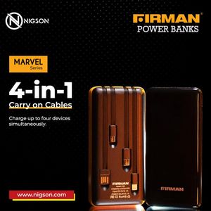  4in1 power bank with LED light .