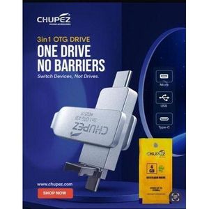 Chupez Antivirus 128GB 3 in 1 OTG flash drives