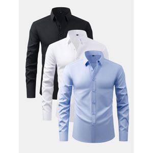 3in1 Office Long Sleeve Outfit Shirt For Unisex