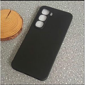 Infinix Hot 70 Silicone Case & Pouch – Slim, Durable & Shock-Absorbing with Advanced Camera Protection. ( Black ) 