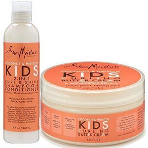 Shea Moisture combo pack of  Kids Coconut & Hibiscus hair products.