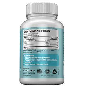 MYOXCIENCE N-Acetyl-L-Cysteine w/Glycine & Taurine 240Capsules NAC
