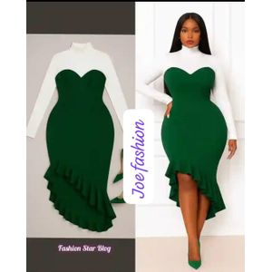 Exquisite office gown for ladies 