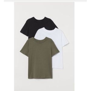 High Quality Three Plain Unisex  Round Neck Polo