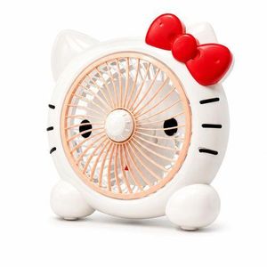 Cute Kitty Rechargeable Desk Fan – Portable USB Cooling Fan