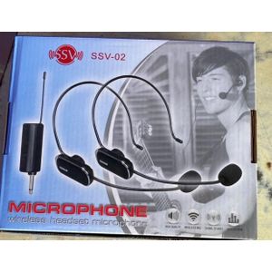 Wireless headset microphone 