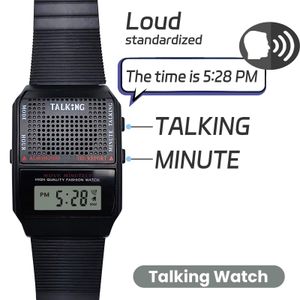 Strong Affordable & Sophisticated Potable Durable Talking Rubber Wrist Watch For Rugged Big Men