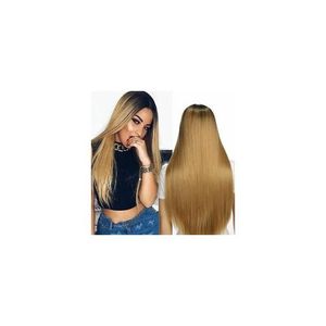 Ombre Straight Wig With Closure