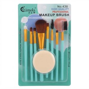 Camola No. 438 High Quality Professional Makeup Brush Set with Powder Sponge