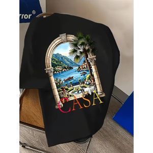 CASA Saint Tropez Crew Neck T-shirt-Black