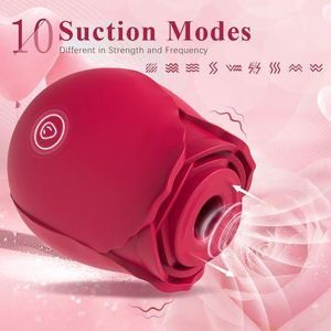 Rose G Spot Vibrator Intimate Sucker Vagina Sex Toys Tools USB Vibrator Vagina Clitoris Sucker