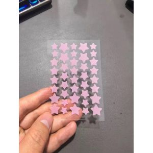1- piece Blue Transparent Star Hydrocolloid Acne Pimple and Blemish Patch- 40 Stars, Absorbing Cover, Waterproof, Spot Treatment
