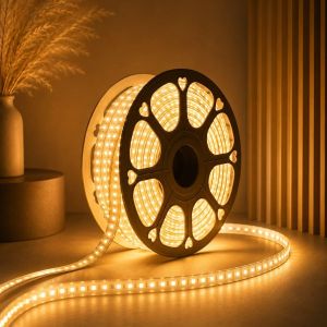 40M Warm White LED Rope Light – Waterproof Outdoor/Indoor Decorative String Light