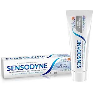 Sensodyne Extra Whitning Toothpaste for Sensitive Teeth, Cavity Prevention and Sensitive Teeth Whiteing 