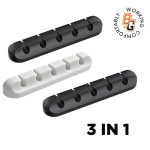 Adhesive Cable Holder and Organizer (3 in 1)