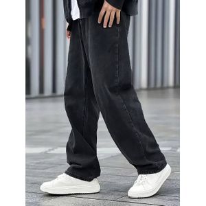 Back Multi-pockets Washed Stars Baggy Jeans for Men and Women Straight Ropa  Hombre Y2k Denim Pants Oversize Casual Trousers