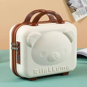 Hard Shell Mini Vanity Travel Case with Secure Lock – Portable Cosmetic & Makeup Organizer
