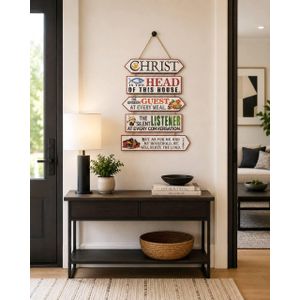 CHRIST IS THE HEAD An aesthetically pleasing wooden wall plaque