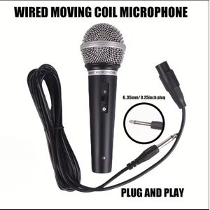 Wired Microphone - Handheld Microphone with Smart Noise Reduction, for Singing, Gaming, Video Conferencing, Wedding, Party, High Quality Audio.