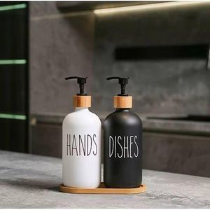 Dish And Hand Soap Dispensers - 2pcs Set