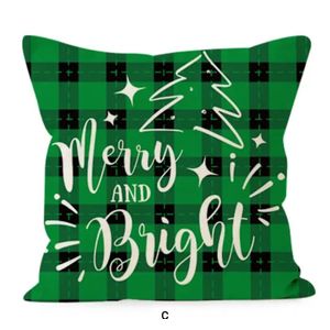 merry & bright Christmas throw pillow - 18x18