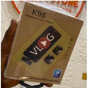 Microphone New K95 Vlog Wireless Double phone Mic 