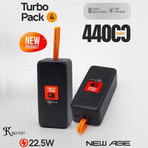 New Age 44000mAh Turbo Pack 4 22.5W Fast Charging Type-C Input and Output Power-Bank
