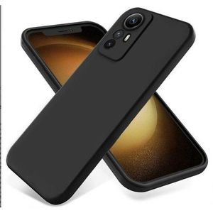 Silicon Back Case For REDMi Note 12s - Black