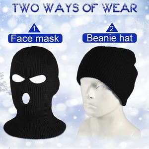 Unisex Full Face Three Hole Face Mask For Men And Women