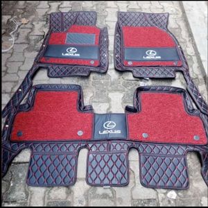 RX350/330/300  Leather + Rug Foot Mat/carpet Black Red Color