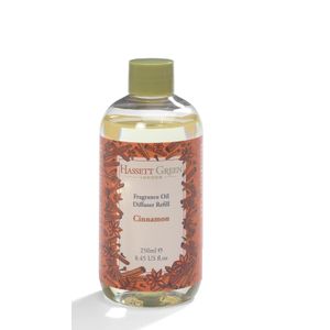 Hassett Green Diffuser Refill: Cinnamon - Fragrance Oil Diffuser Refill 250ml