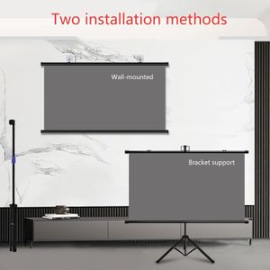 Multifunction Anti-Light Home And Office Use Projection Super Indoor Outdoor Use/Retractable Projection Screen With Tripod Stand. 100 Inches