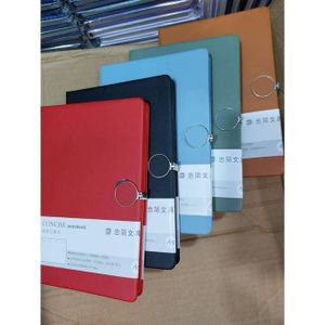 Classic A5 Leather Notebook with Metal Strap Closure – Durable Journal for Office, School & Personal Writing