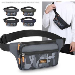 New men's waterproof shoulder bag, waist bag, versatile crossbody bags