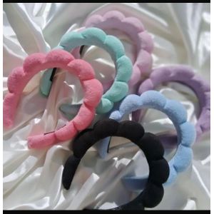 Beauty Angel Puffy Cloud Sponge Headband - Soft Bubble Headband for Skincare & Makeup