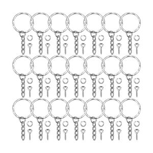 450pcs Keychain Rings, Rings Key Chain Split Metal Key Rings with Open Jump  Rings and Screw Eye Pins for Jewelry Making Craft 