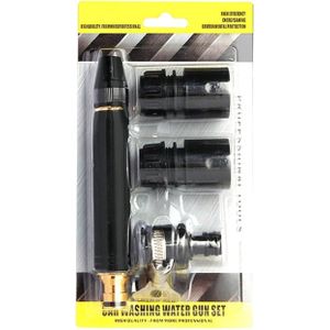 High Pressure Car Wash Water Gun Spray Nozzle Set with Hose Connectors for Cleaning and Gardening