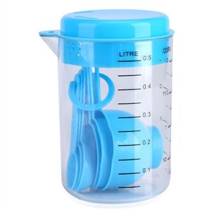 12PCS Colorful Measuring Cup And Spoon Set Stackable Measuring Cup Nested  Plastic Measuring Cup, Kitchen Measuring Cup Set for Baking And Cooking Up  to 30% off 